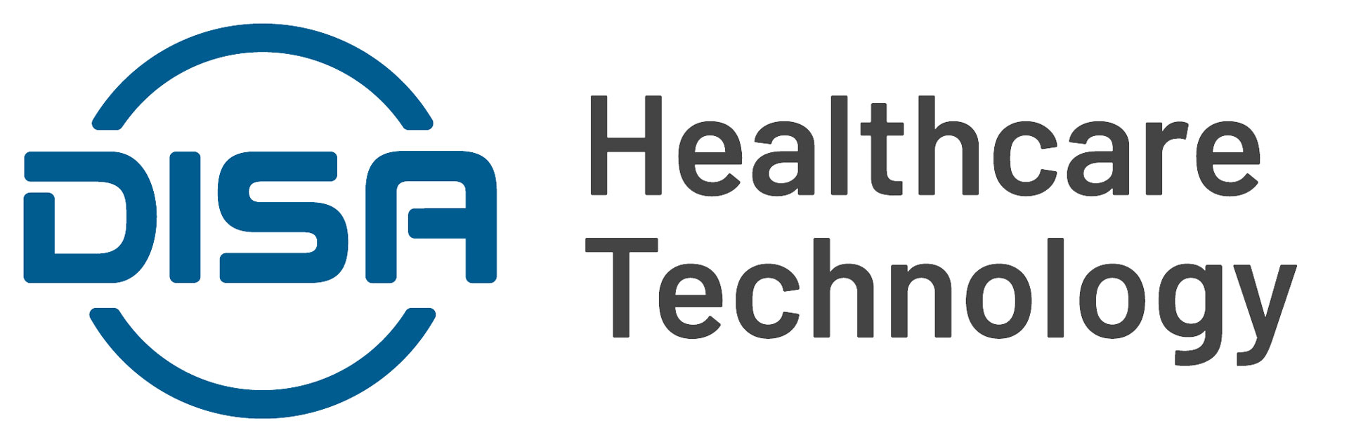DISA Healthcare Technology logo with blue text