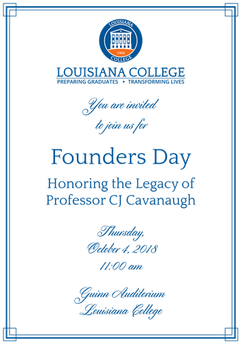 Founders Day Oct