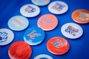 Colorful buttons with Cats